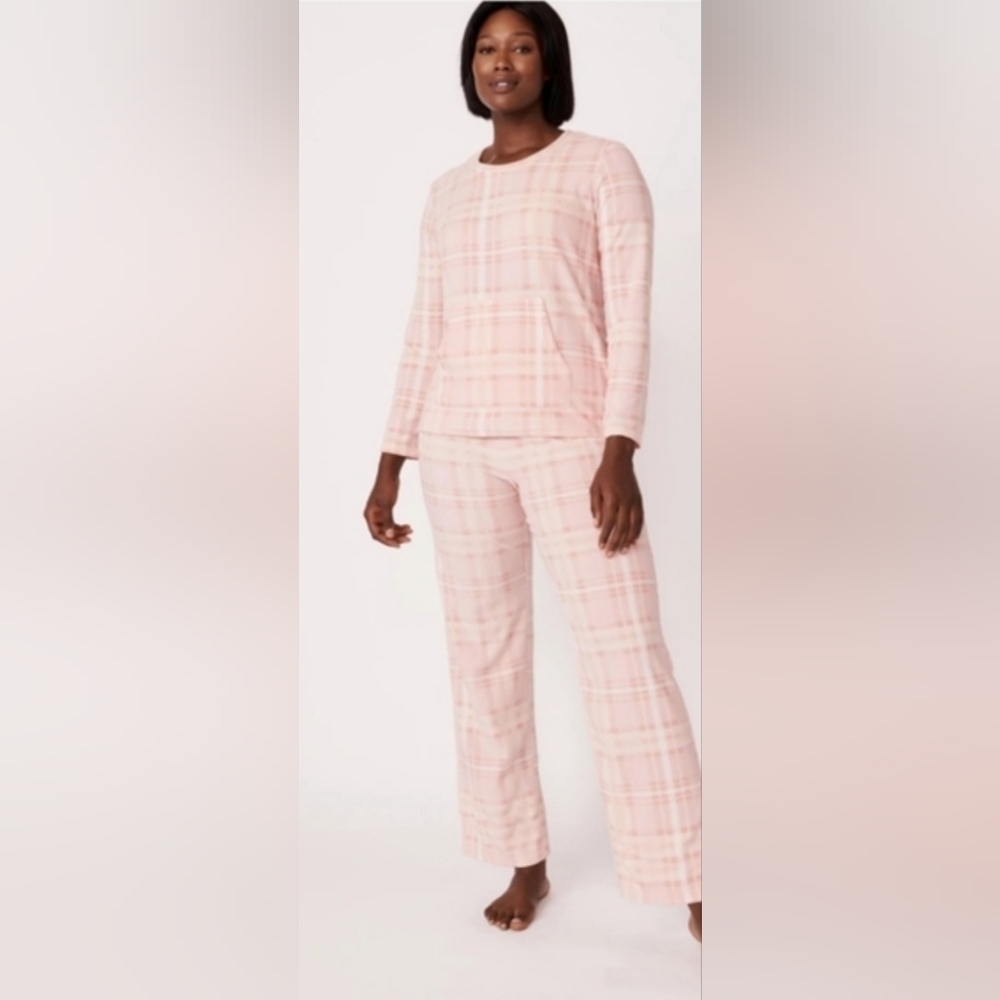 La Vie En Rose Pink Plaid Pajama Set, BNWT, Size XXL